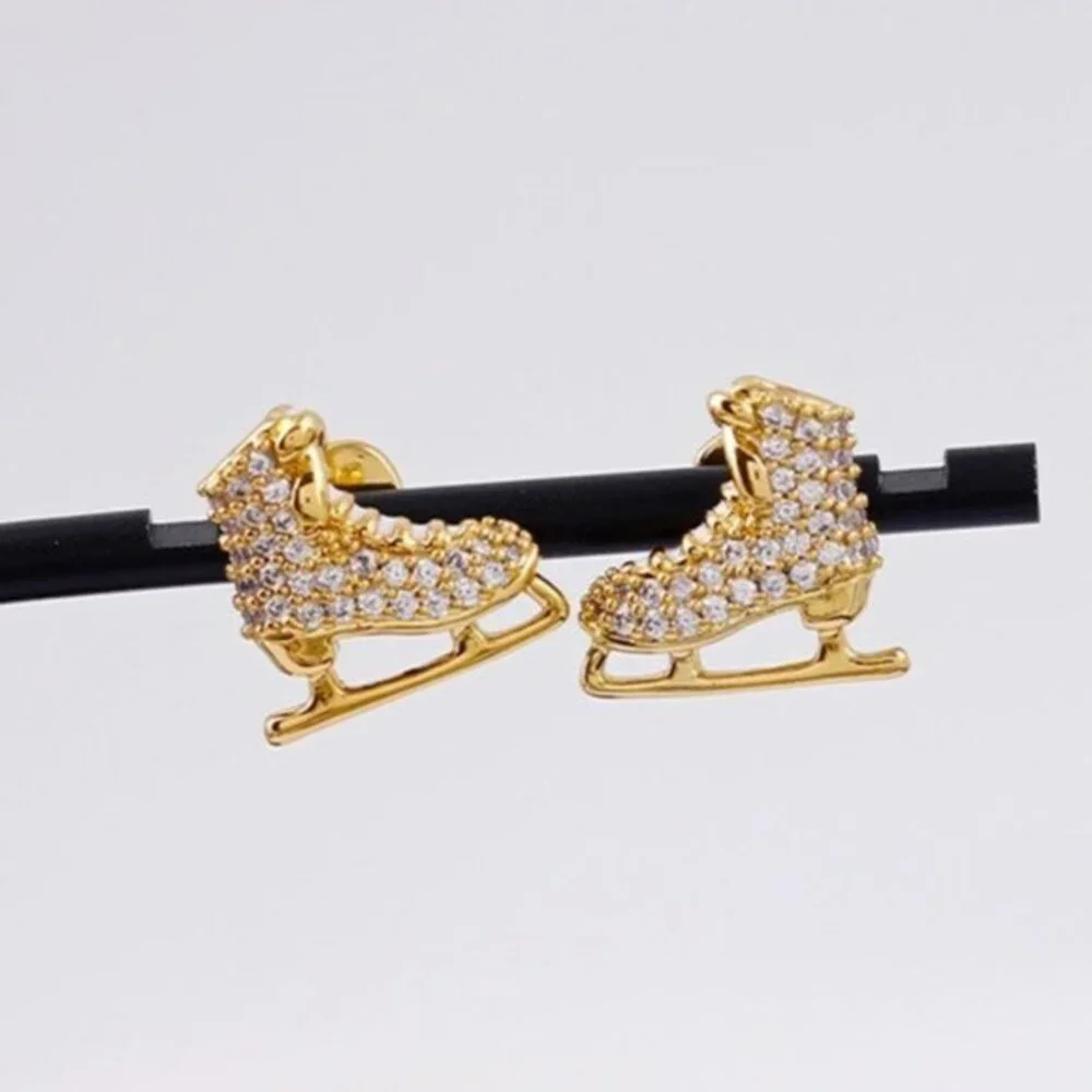 Kate Spade Snow Day Ice Skate Stud Earrings